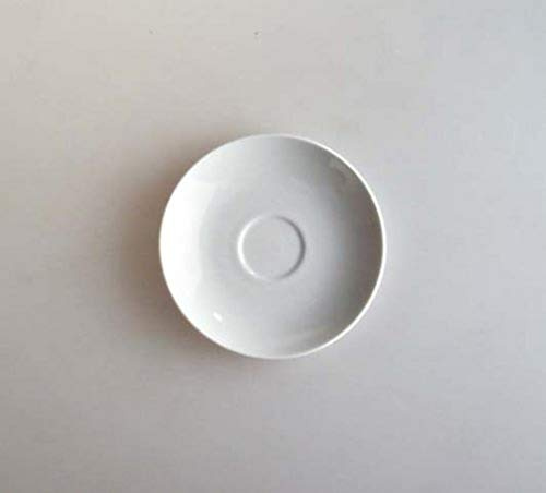 Alessi SG53/88 - Platillos para café filtrado, porcelana blanca, 1 unidad x 6 piezas