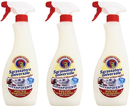 3x Chante Clair 'Sgrassatore universale' Superpotente, 750ml