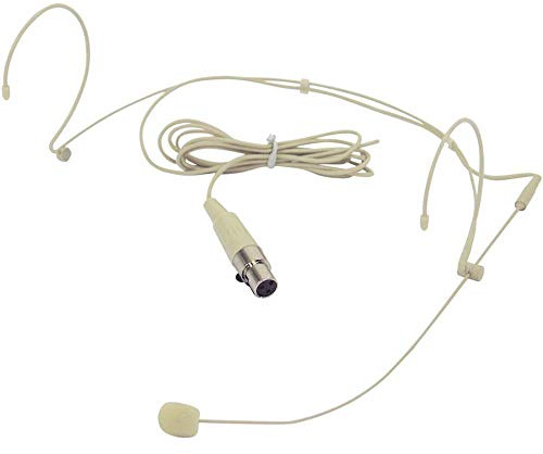 OMNITRONIC HS-1100 XLR Headset-Mikrofon | Leichtes, hautfarbenes Kopfbügelmikrofon (Kondensator)