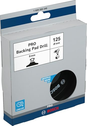 Bosch 1x PRO Backing Pad para taladros | Ø 125 mm, Professional Accesorios Taladro/atornilladores perforadores