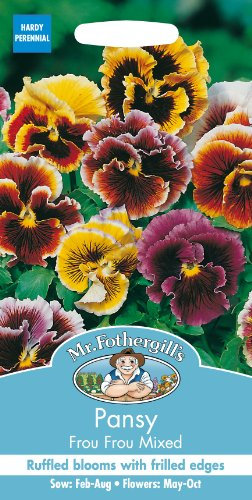 Mr Fothergill's 21163 Flower Seeds, Pansy Frou Mixed