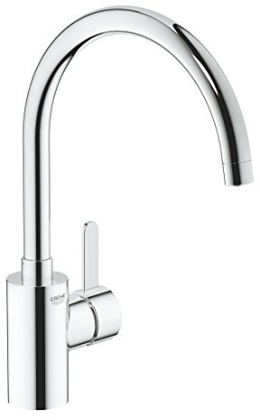 Grohe Eurosmart Cosmopolitan Küchenarmaturen - Einhand-Spültischbatterie, DN 15 chrom 32843000 hoher Auslauf