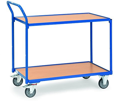 Fetra Transportgeräte MTPFG2740 Wagen Tablett Griff schräger Schneide, 2 randlos Plattformm, 850mm x 500mm