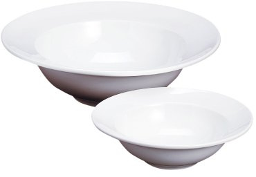García de Pou 164.26 Plato Pasta 950 Ml, 21.5 x 8 cm, Set de 4, Blanco