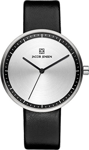 Jacob Jensen Damen-Armbanduhr Analog Quarz Leder 32280