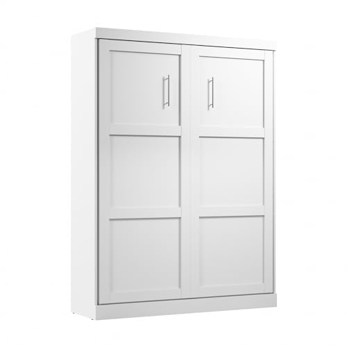 Bestar Pur Queen Murphy Bed, 65-inch Space-Saving Sleeping Arrangement for Multipurpose Area, Bedroom, Guest Room, or Living Room