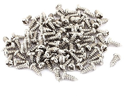 sourcingmap® 100Stk M2,5x6mm Edelstahl Metall Kreuzschlitz Flachkopf Blechschraube Schraube de | Flachkopf Schraube