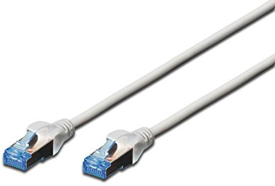 DIGITUS LAN Kabel Cat 5e - 15m - CCA Netzwerkkabel Mit RJ45 - SF/UTP Geschirmt - Kompatibel zu Cat6 und Cat5 - Grau