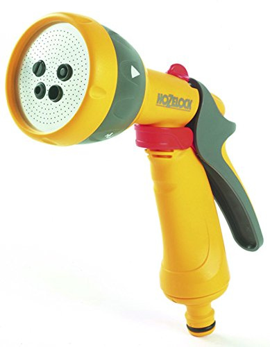 HOZELOCK - Pistolet d'Arrosage Multi-Jets : Idéal pour un Usage Quotidien, Pistolet Multi-Tâches, Fonction Vérouillage et Contrôle du Débit, 5 Jets, Vrac [2676 6002]