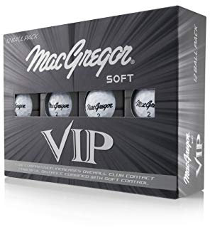 MacGregor VIP Soft Pack Of 12 Golf Balls, White