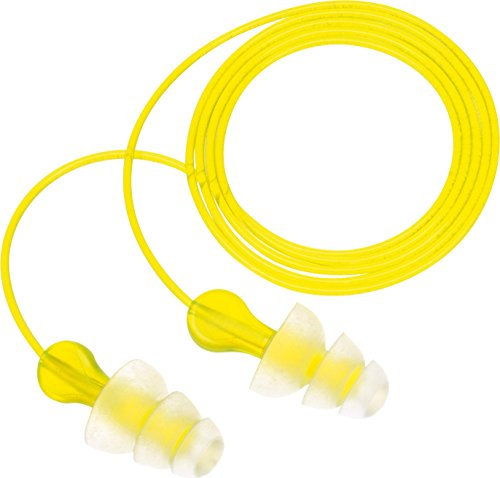 3M E-A-R Tri-Flange Earplugs, 29 dB, Vinyl Cord, 100 Pairs/Box, PN-01-005
