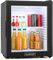 Klarstein MKS-13 Mini Kühlschrank Minibar Getränkekühlschrank mit Regaleinschub (36 Liter, leise, reinigungsfreundlich) schwarz-silber