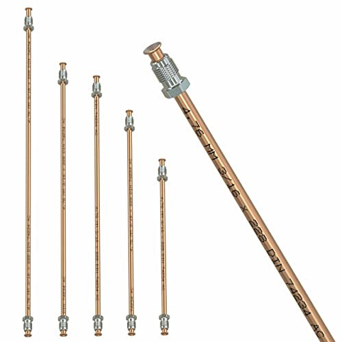 Tubo di Freno Ø 4,75 mm Rame-Nickel assemblato Svasatura Doppio E Tubi di Cupronickel DIN 74 234 per impianto frenato Tubazione dei Freni 150mm - 3050mm selezione: Lunghezza 150 mm