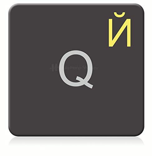 Russian Keyboard Stickers Transparent and Laminated Matt Surface