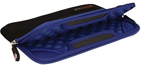 TECHGEAR [Sentinel Pro Sleeve (7)] - Étui, Housse, Sacoche de Protection Zippée en Néoprène avec Intérieur Anti-Choc à Bulles Compatible pour Samsung Galaxy Tab A 7, Tab 4 7.0, Acer Iconia 7 [Bleu]
