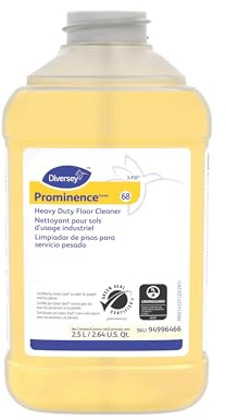 Diversey 94996466 Prominence Heavy Duty Floor Cleaner, Commercial General Purpose Daily Cleaning Solution, J-Fill Liquid Concentrate, Citrus Scent, 2.5-Liter