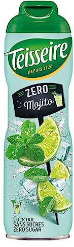 Teisseire Getränke-Sirup Mojito 0% 600ml - Cocktails Milchshakes (1er Pack)