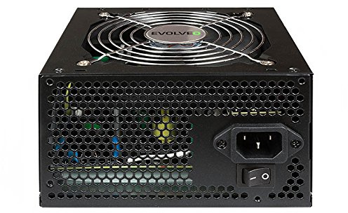EVOLVEO ep450pp12b 450 W Noir Unité de Bloc d'alimentation (20 + 4 Broches ATX, ATX, PC, Noir, côté, Actif)