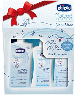 Chicco Set De Baño Natural Sensations, rose, 3 Stück (1er Pack)