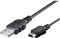 Goobay 46712 Mini USB Câble de Synchro USB & de Chargement, Noir, 1m Longueur de Câble