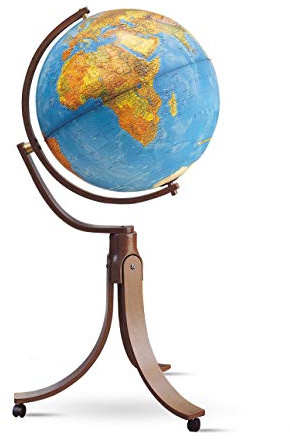 Nova Rico Emily Globe lumineux en bois dur 50 cm