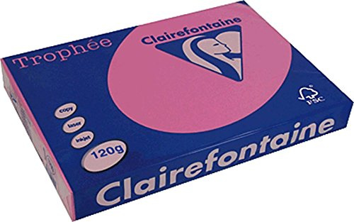 Clairefontaine Trophee papper fuchsia 120 g/1219C A4 fuchsia/rosa 120 g Inh.250