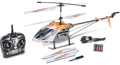 CARSON 500507049 - Easy Tyrann 550 RC 3,5 CH 2.4G 100% RTF, Ferngesteuerter Helikopter, Flugfertiges Modell,RC Helikopter,inkl. Batterien und 2,4 GHz Fernsteuerung,100% flugfertig, LED