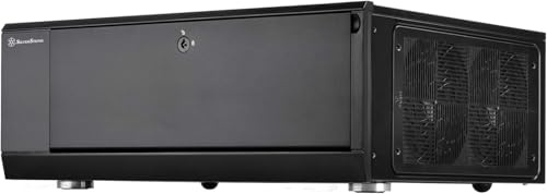 SilverStone SST-GD10B - Grandia HTPC ATX Desktop Gehäuse mit hochleistungsfähigem und geräuscharmen Kühlsystem, schwarz