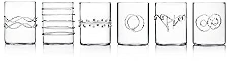 Ichendorf Milano Set di 6 Bicchieri Acqua | Collezione Decò | 30 cl | Vetro Borosilicato | Fatto a Mano