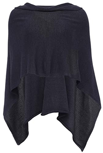 Kaschmir Dreams Poncho bomullskappa tröja stickad solid kort wrap - olika färger