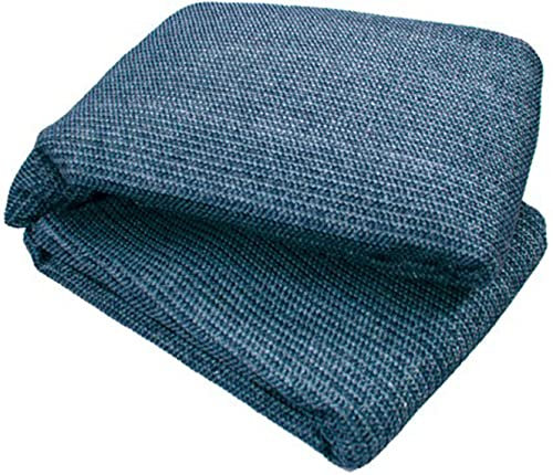 Weaved Supreme Rot Weatherproof Ground Covering Groundsheet Tent & Awning Carpet - BLUE & GREY (2.5 x 3m)