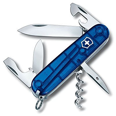 Victorinox Spartan, Navaja Multiuso Suiza, Cuchillo bolsillo, Regalo, 12 Funciones, Hoja grande, Sacacorchos