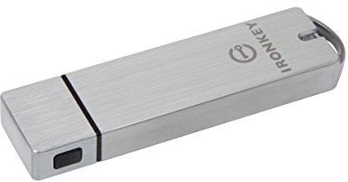 Kingston IronKey S1000 Encrypted USB Flash Drive 4GB On-Device Cryptochip and FIPS 140-2 Level 3 Certified - IKS1000B/4GB