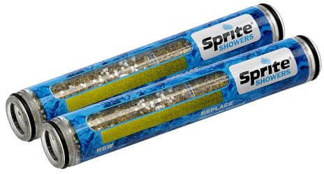 Sprite HHC-2 Lot de 2 cartouches filtrantes pour douchette Rouge