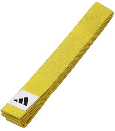 Adidas Club, ADIB220D, Gürtel aus Baumwollpiqué, Herren Damen Jungen Unisex, Gelb - Gelb, 280 cm