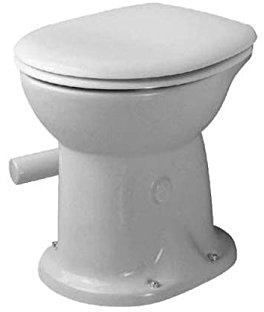 Duravit Stand WC (ohne Deckel) Duraplus 47cm Trockenklosett, weiß 180010000, 180010000