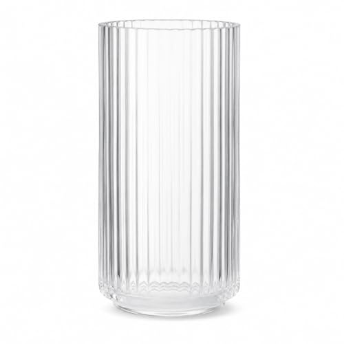Lyngby Porcelæn Vase H20.5 cm Lyngby aus mundgeblasenem Glas zeitlos, klar