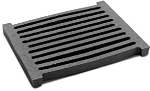 Grillrostprofi - Feuerrost Kohlerost Ascherost Kaminrost 23 x 19 cm, das Original aus massivem Gusseisen.