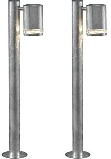 Konstsmide 2er-Set Wegeleuchten MODENA galv. Stahl, GU10, Höhe 70 cm, IP44 7517-320