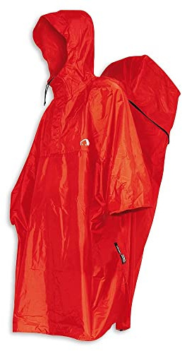 Tatonka Cape Regenponcho - Wasserdichter Regenüberzug mit integriertem Rucksack-Regenschutz und Kapuze mit Schnürzug - Inklusive Beutel - Größen XS - L