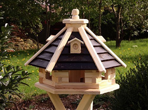 Vogelhaus Vogelhäuser aus Holz Typ 21 (braun, ohne Ständer)