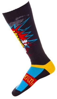 O'NEAL | Motocross-Socken | Motocross Enduro | Verstärkte Maschen in Fersen & Sohlenbereich, Bessere Dämpfung, Strapazierfähiger Stoff | Pro MX Sock BRAAAPP | Erwachsene | Multi | One Size
