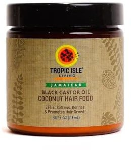 Jamaican Black Castor Oil Hair Food Coconut 118ml | Gives Hydration and Moisturizing, Add Shine with Coconut Oil, Strong Hair Roots and Scalp, Promote Hair Growth