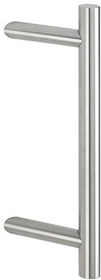 HOPPE,2011555,Stangengriff AA8E5012 -800/560mm, Edelstahl matt,Ausführung: schräg, Stossgriff für Haustür