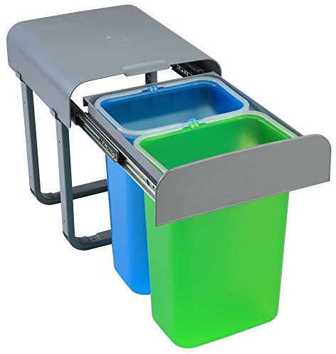 PATT2-EKO Pattumiera sottolavello 2 cesti scorrevole estraibile