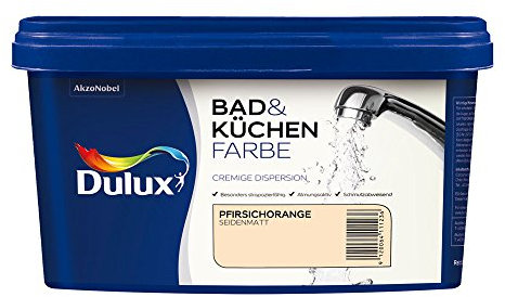 Dulux 5087518 Bad- & Küchenfarbe matt, Pfirsichorange