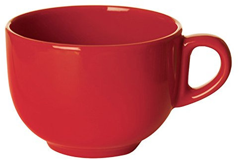 Excelsa Tazza Jumbo in Ceramica, 400 ml, Rosso