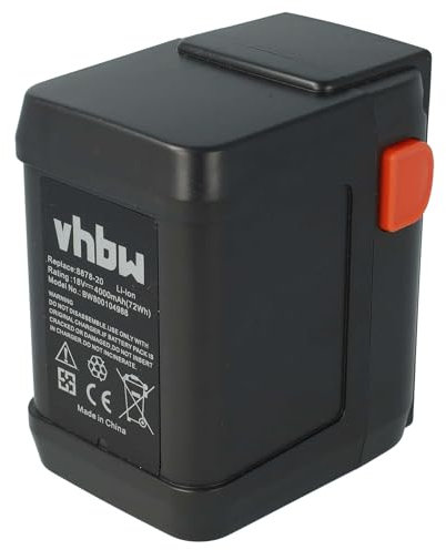 vhbw Akku kompatibel mit Gardena Turbotrimmer AccuCut 450 Li (8841-20) Rasentrimmer ersetzt 8835, 8835-20, 8839, 8839-20 - (Li-Ion, 4000mAh, 18V)