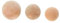 Frank Flechtwaren Lot de 3 sphères en terre cuite