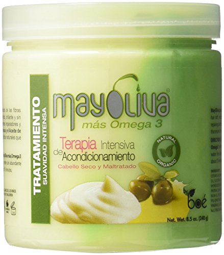 Mayoliva Haarkur 236,6 Ml - Intensiv-Haarkur aus Mayonnaise und Olivenöl für die Haare - für ein sofort weiches, gut genährtes und glänzendes Haar